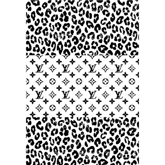 lv leopard sheet background # 8865 Sublimation transfers - 