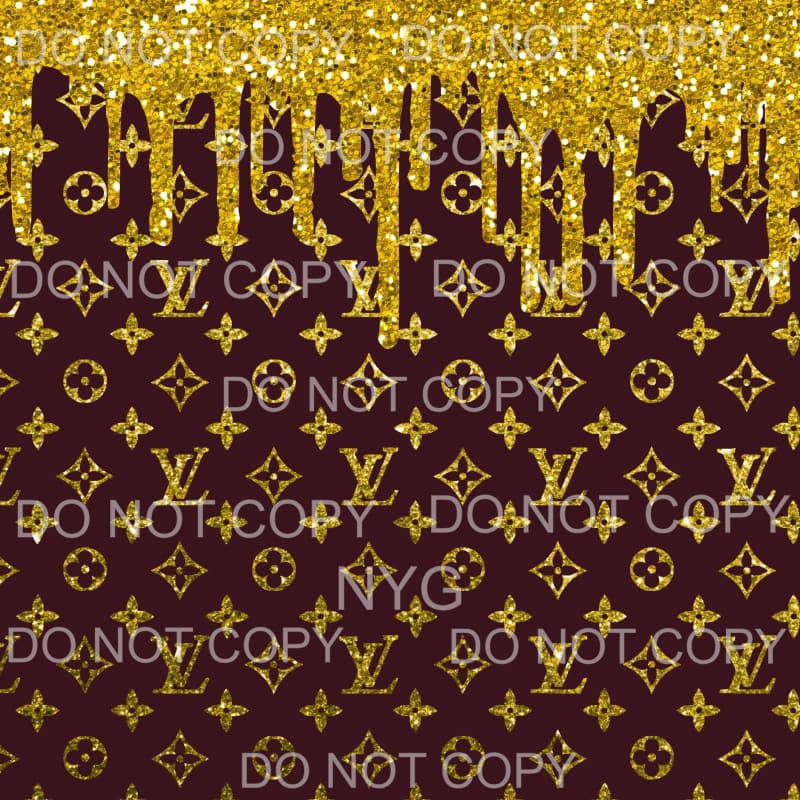 LV Louis Vuitton Drip Sheet #1 Sublimation transfers - 13 x 