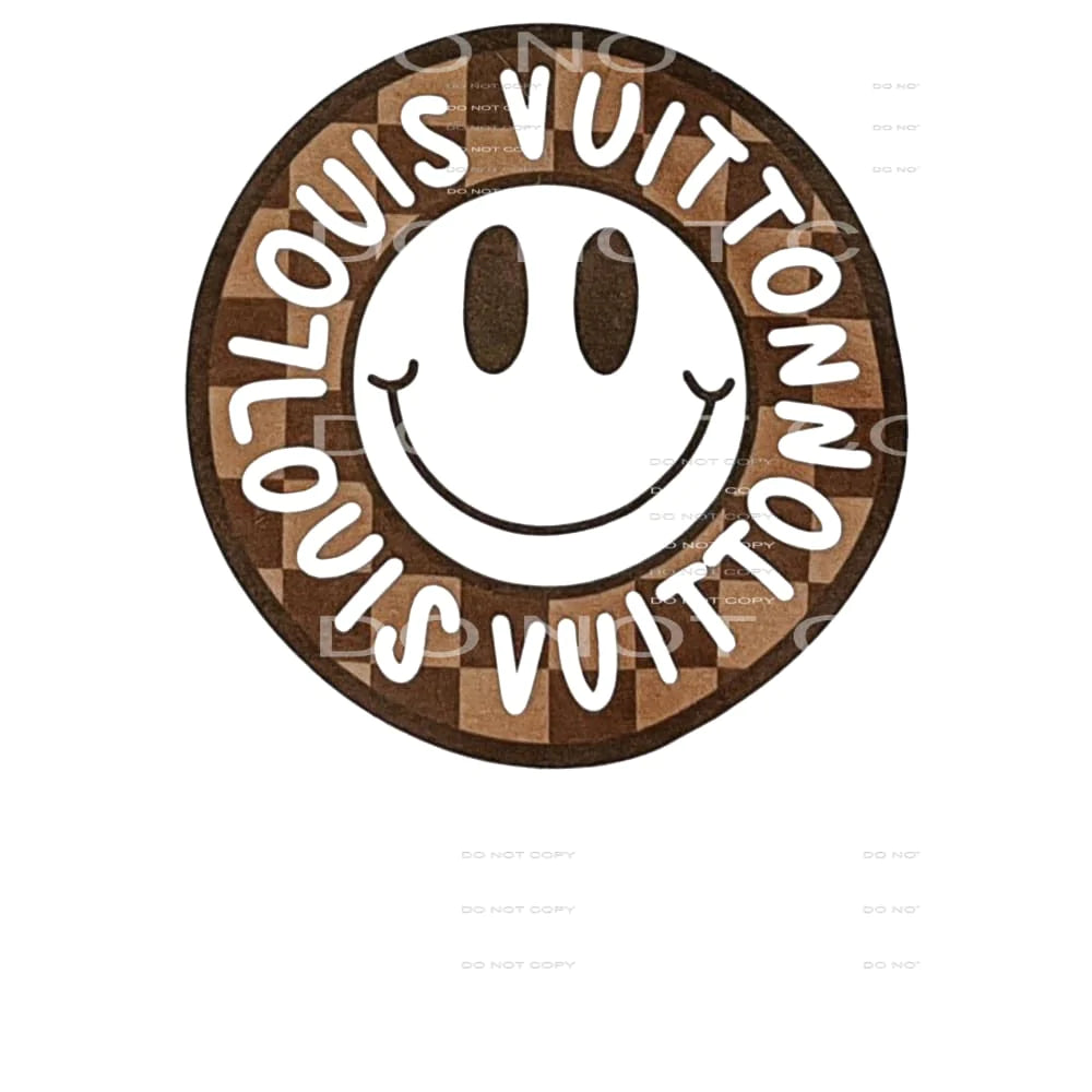 LV smile face # 2324 Sublimation transfers - Heat Transfer