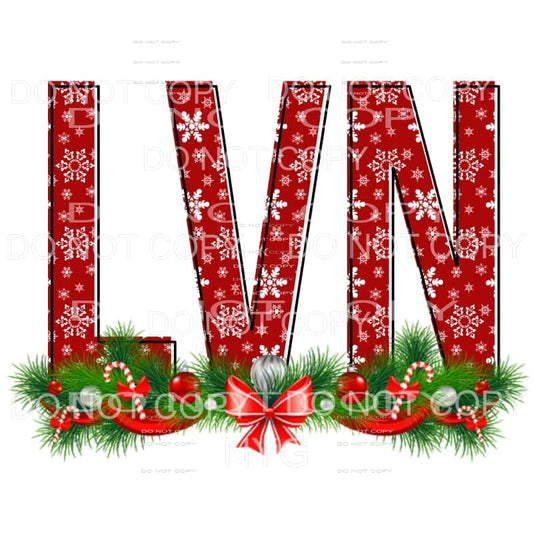 LVN Christmas Snowflakes Swag Sublimation transfers - Heat 