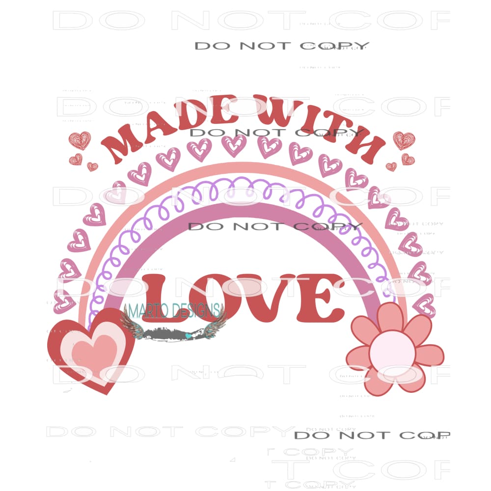 Made Within Love #9077 Sublimation transfers - Heat Transfer