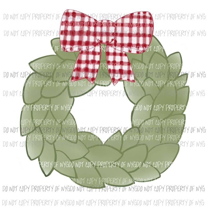 magnolia wreath Sublimation transfers Heat Transfer