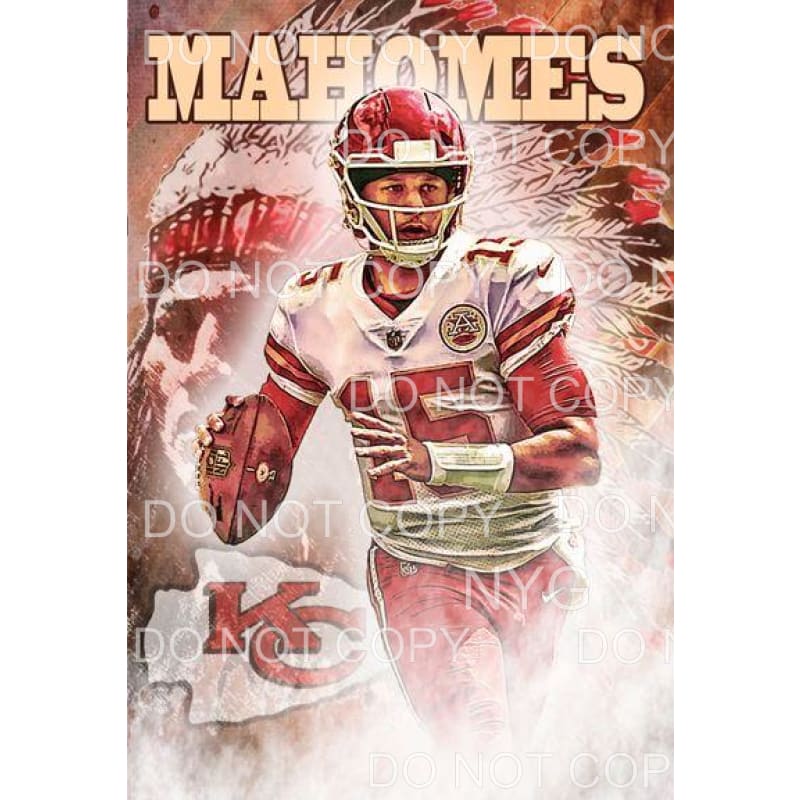 Mahomes # 11 Chiefs KC Sublimation transfers - Heat Transfer