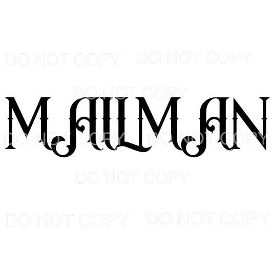 MAILMAN Sublimation transfers - Heat Transfer