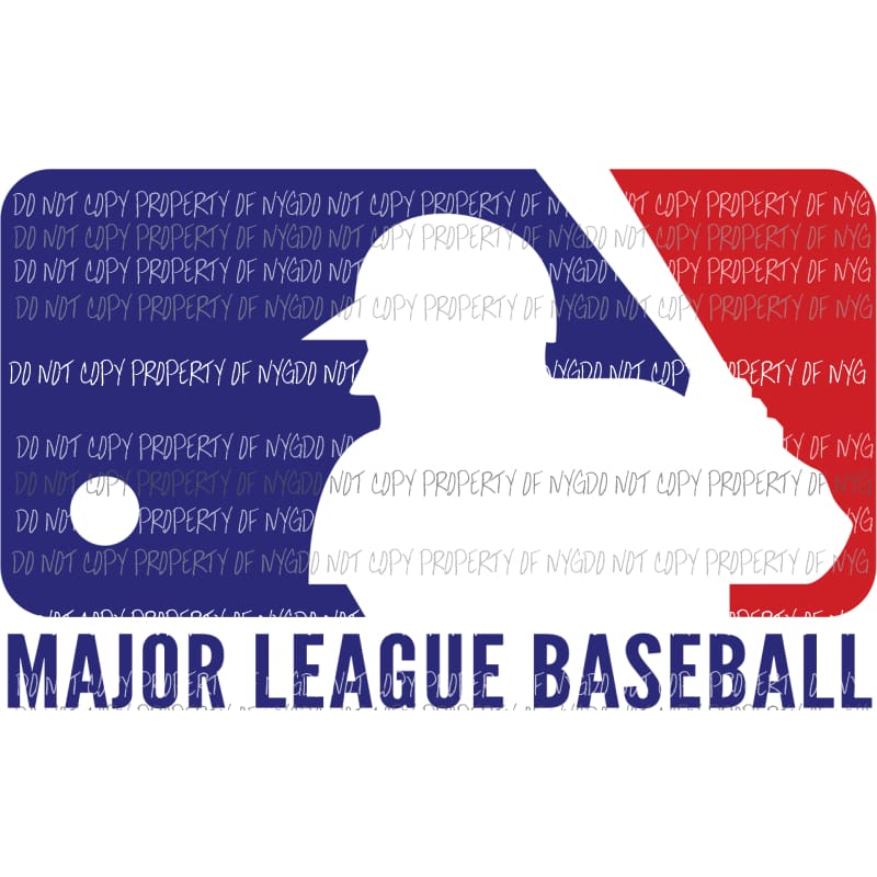 Major League Baseball MLB logo Sublimation transfers Heat Transfer
