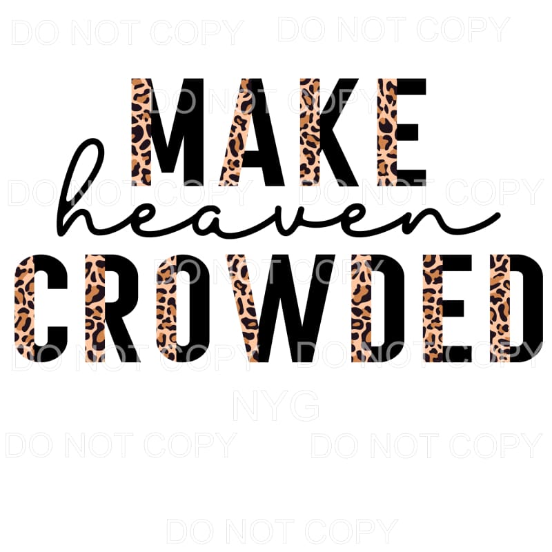 Make Heaven Crowded Half Leopard Black #738 Sublimation 