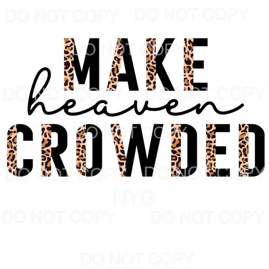 Make Heaven Crowded Half Leopard Black #738 Sublimation 