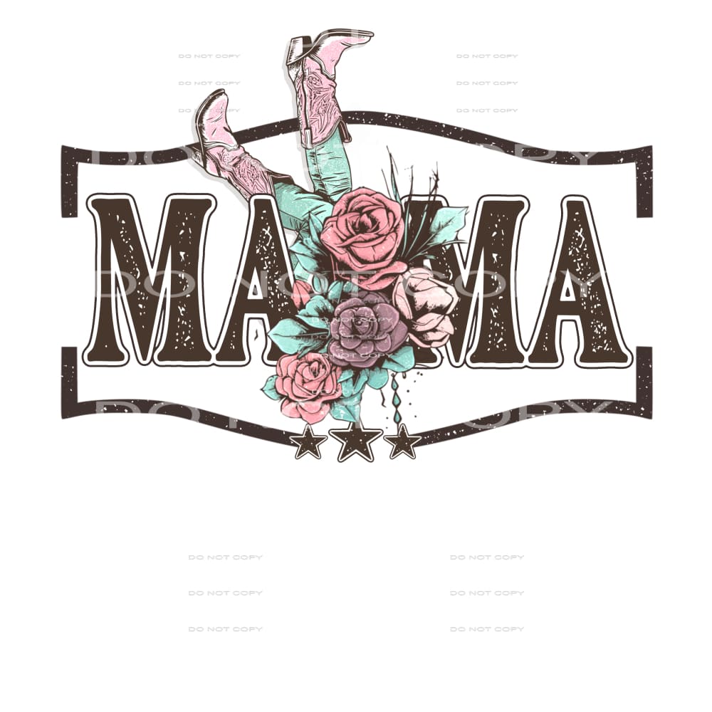 Mama boho # 328 Sublimation transfer - Heat Transfer Graphic