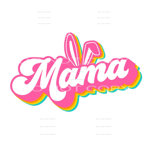 mama bunny #4283 Sublimation transfers - Heat Transfer