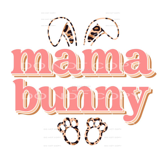 mama bunny #4284 Sublimation transfers - Heat Transfer