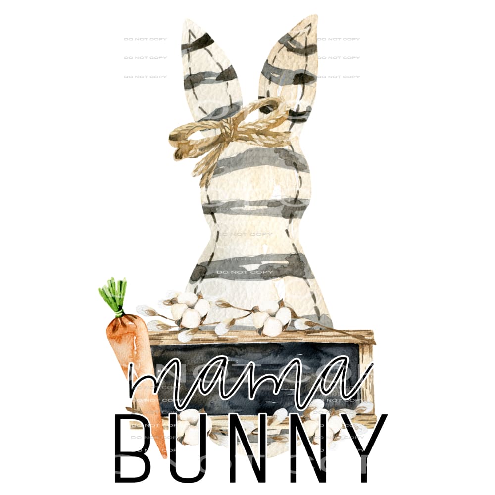 mama bunny #4318 Sublimation transfers - Heat Transfer