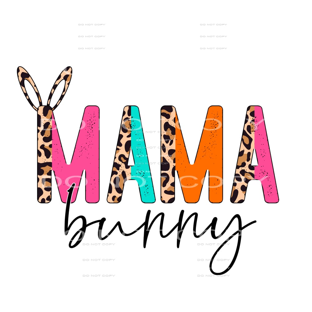 mama bunny #4530 Sublimation transfers - Heat Transfer