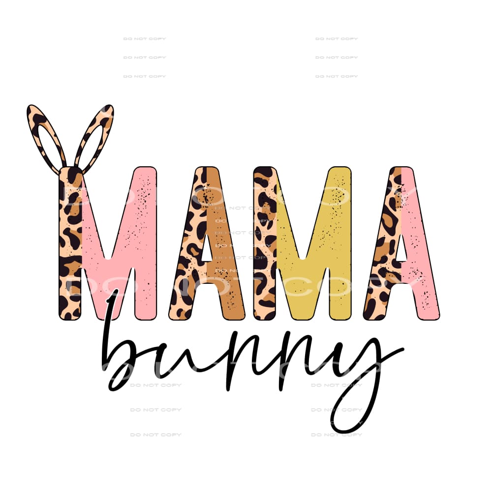 mama bunny #4531 Sublimation transfers - Heat Transfer