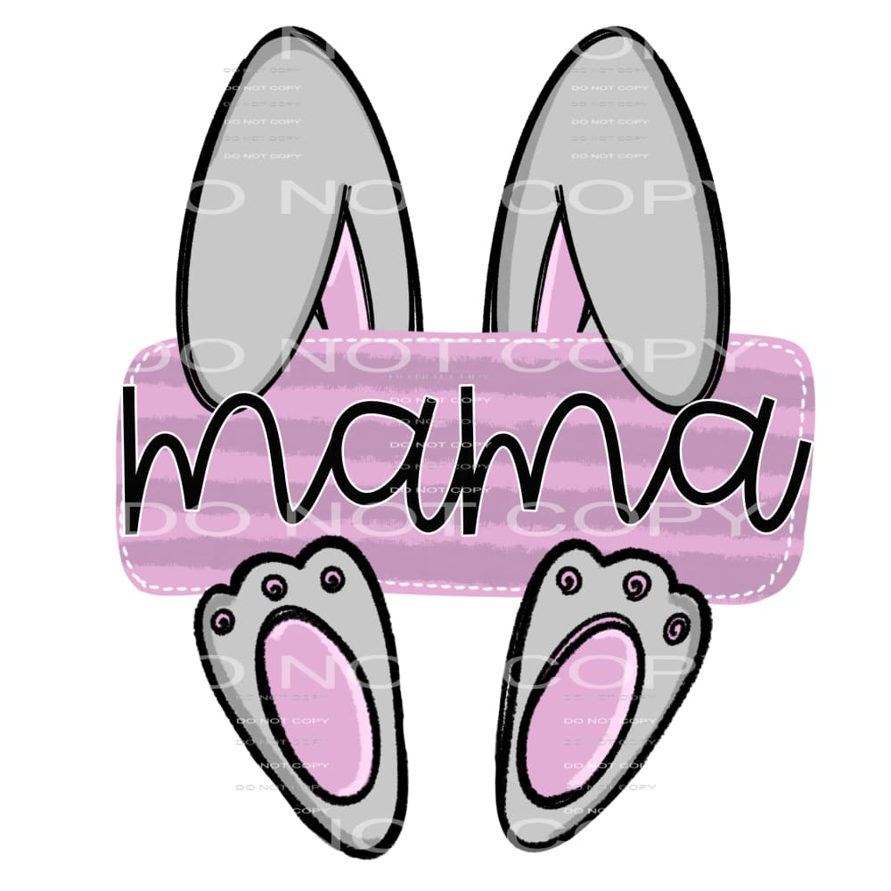 mama bunny #4772 Sublimation transfers - Heat Transfer