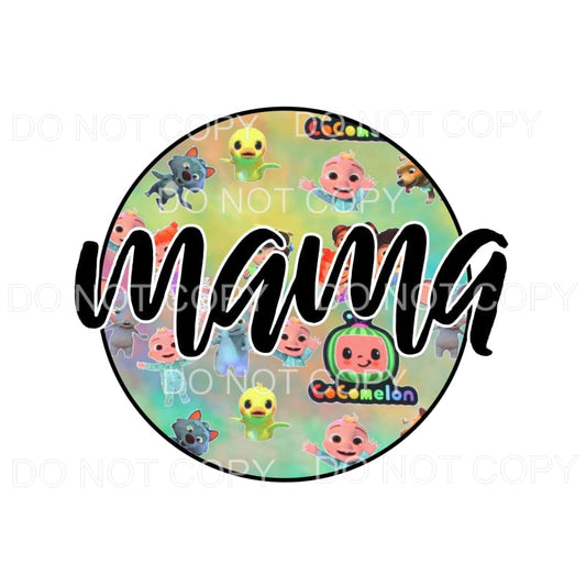 Mama Circle # 8 cocomelon Sublimation transfers - Heat 