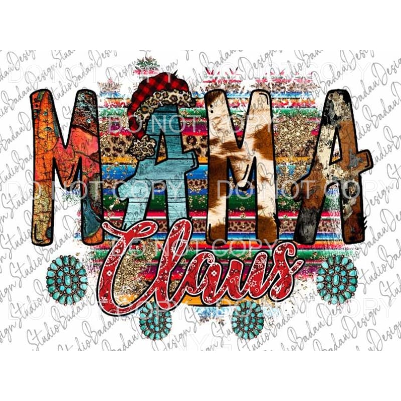 MAMA claus cowhide 1.00 Sublimation transfers - Heat 