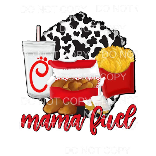 Mama Fuel Chick Fil A Cow Print Sublimation transfers - Heat