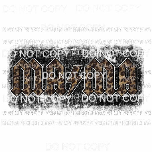 MaMa leopard lightning bolt Sublimation transfers Heat Transfer