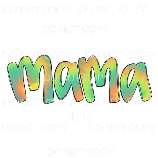 Mama Tie Dye #1 Sublimation transfers - Heat Transfer