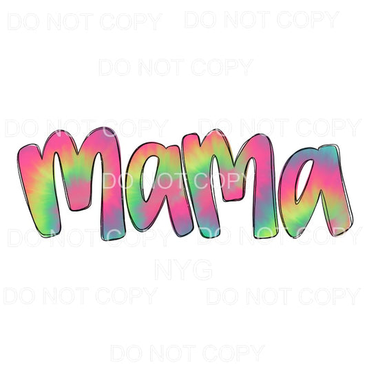 Mama Tie Dye #2 Sublimation transfers - Heat Transfer