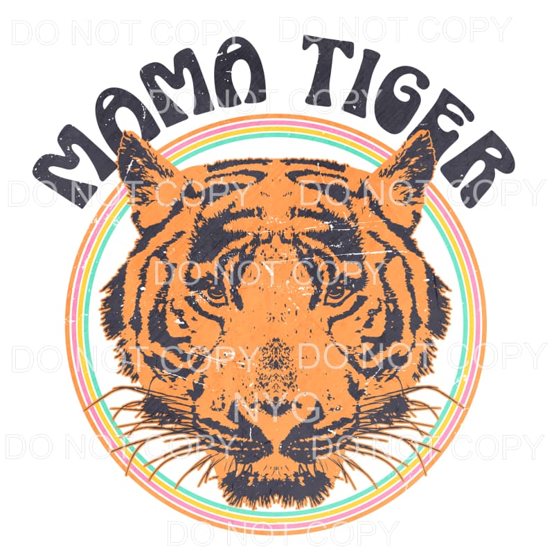 Mama Tiger Orange Sublimation transfers - Heat Transfer