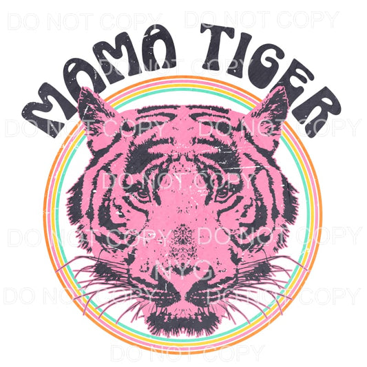 Mama Tiger Pink Sublimation transfers - Heat Transfer