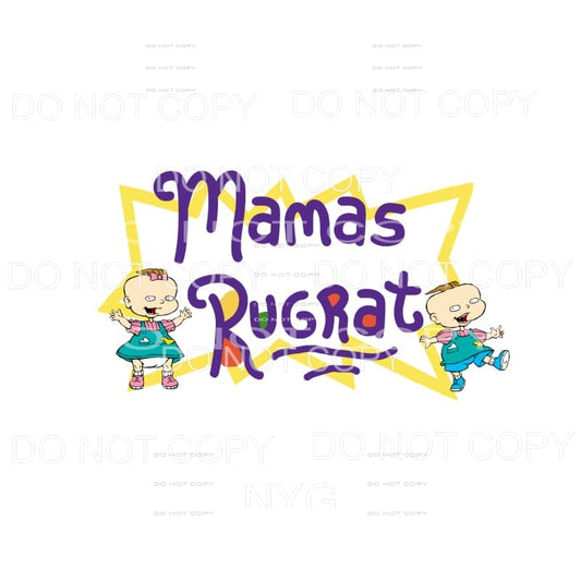 Mamas Rugrat Phil and Lil Sublimation transfers - Heat 