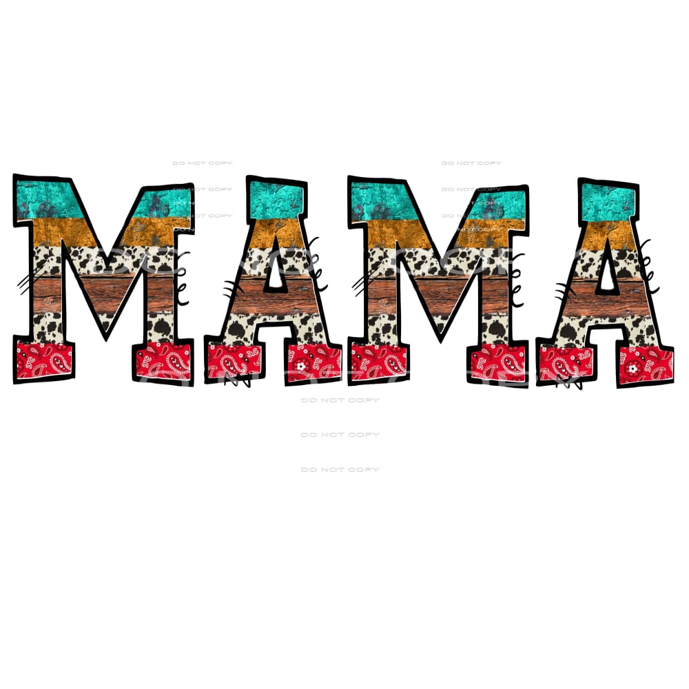 mamas western # 10074 Sublimation transfers - Heat Transfer