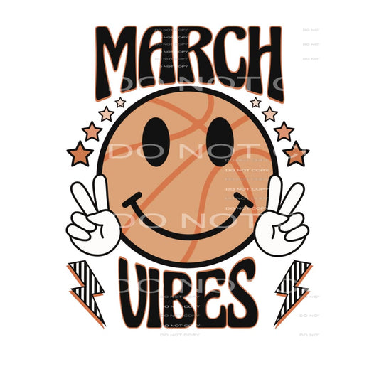 March Vibes Basketball # 1238 Sublimation transfers - Heat