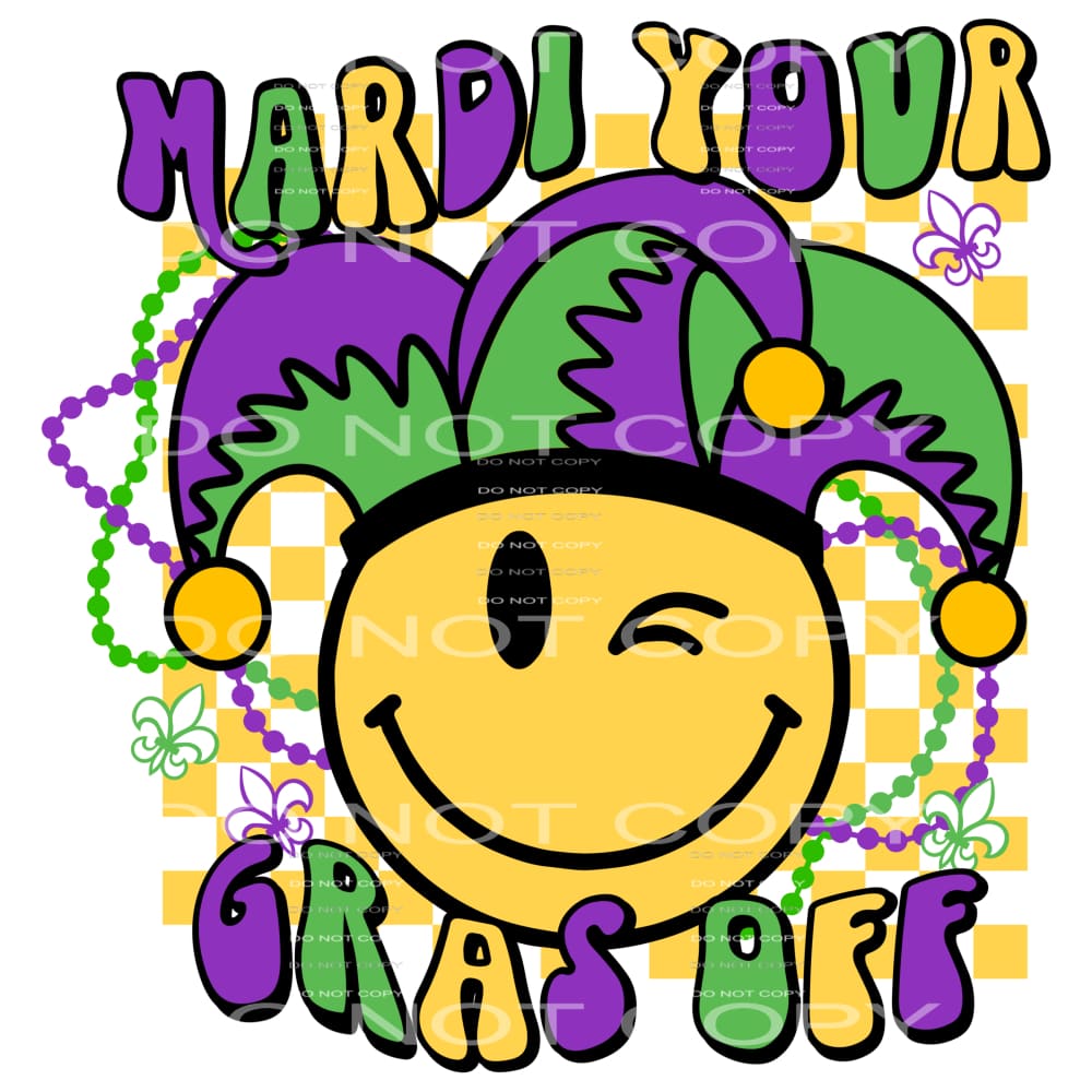 Mardi Gras #2970 Sublimation transfers - Heat Transfer