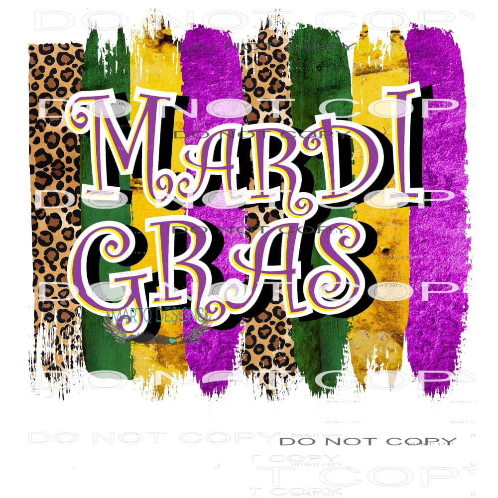 Mardi Gras #9793 Sublimation transfers - Heat Transfer