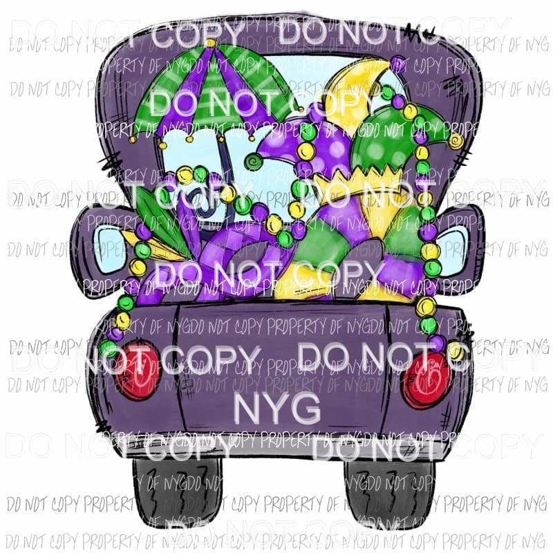 mardi gras truck Sublimation transfers Heat Transfer