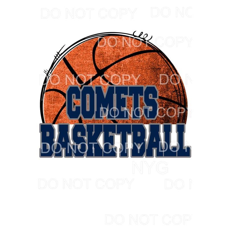 Marionville Comets Basketball Sublimation transfers - Heat 