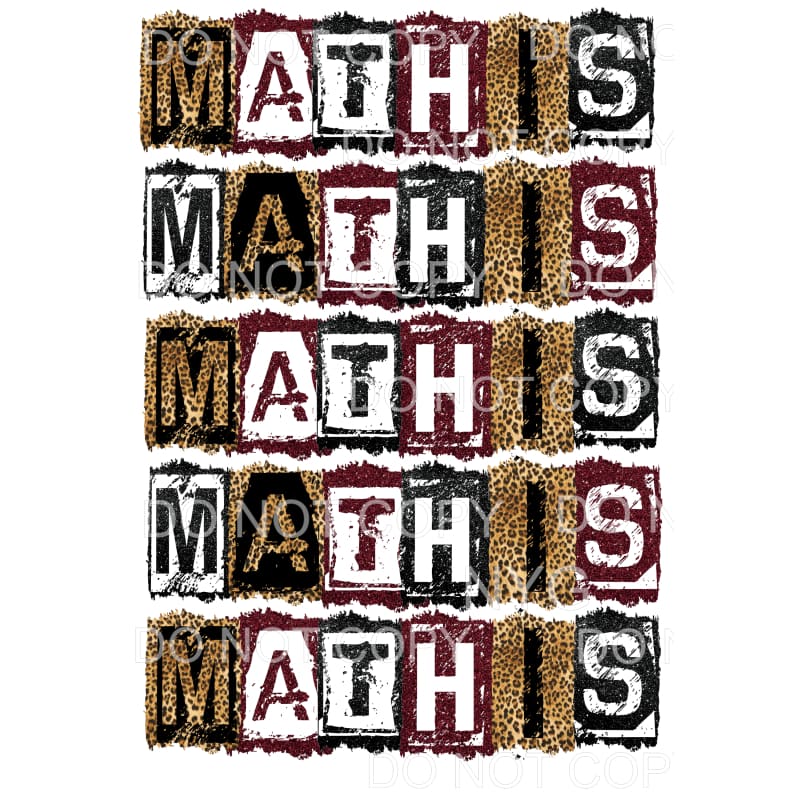 MATHIS BLOCK Maroon # 944 Sublimation transfers - Heat 