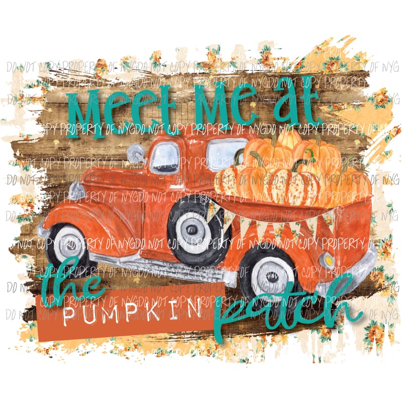 meet me at the pumpkin patch 5 Sublimation transfers Heat Transfer