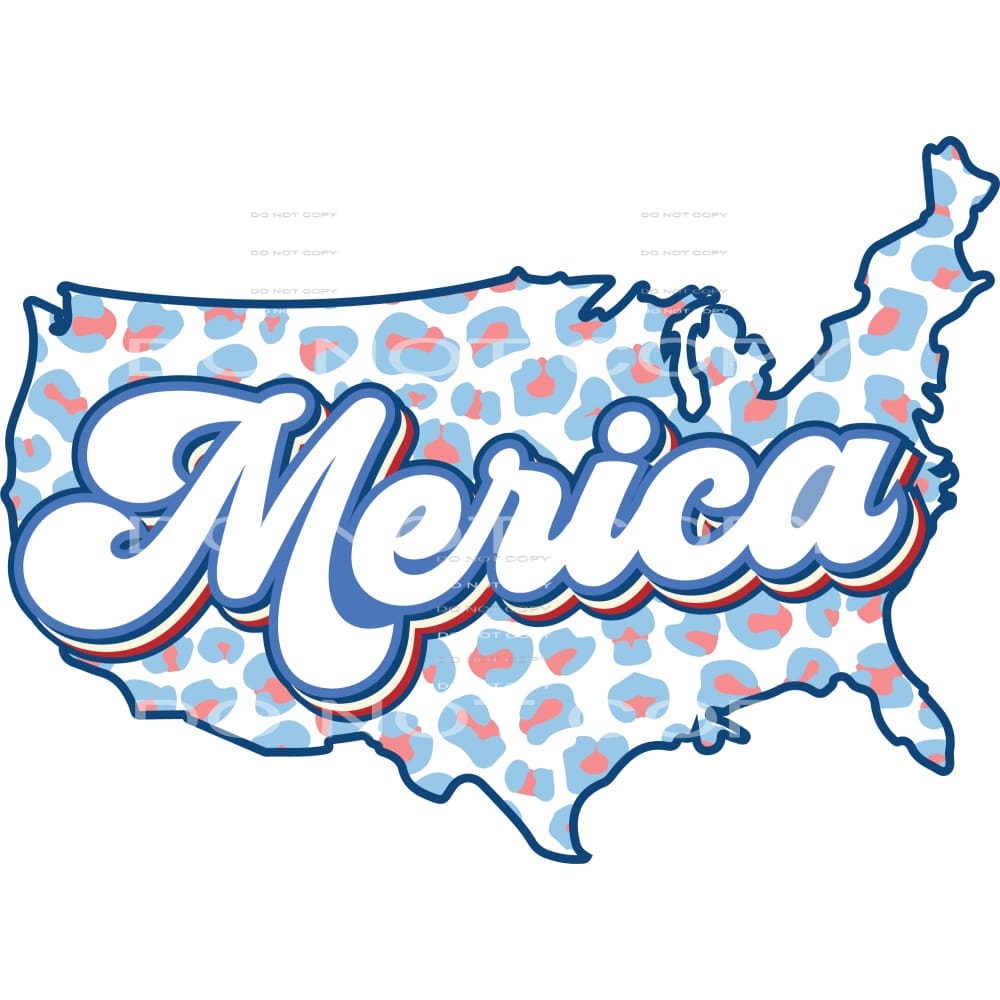 Merica #5337 Sublimation transfers - Heat Transfer Graphic