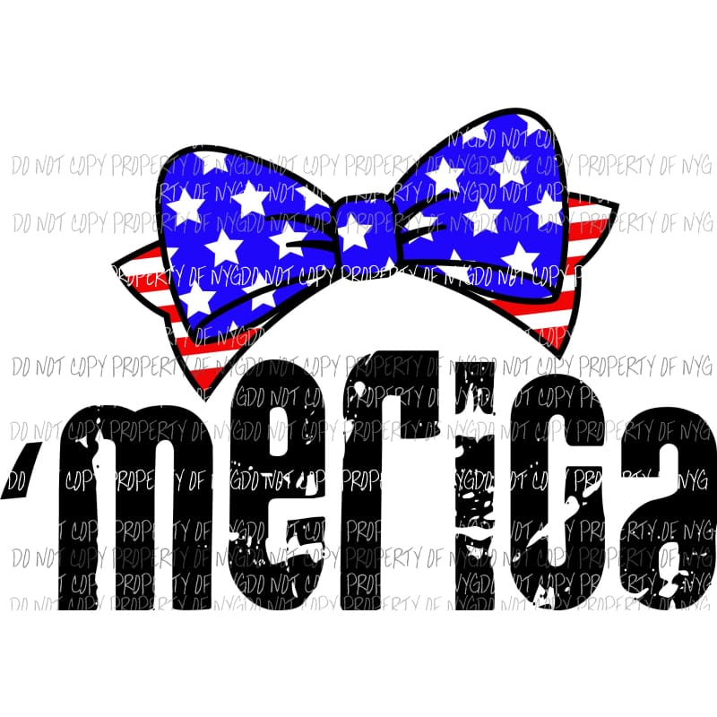 merica bow sublimation transfer Heat Transfer