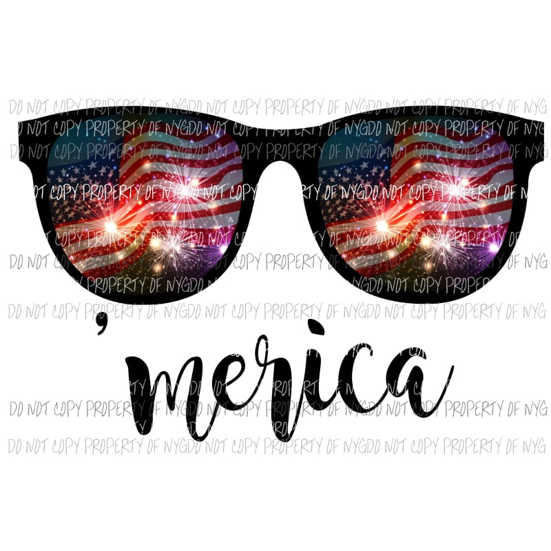 merica glasses Sublimation transfers Heat Transfer
