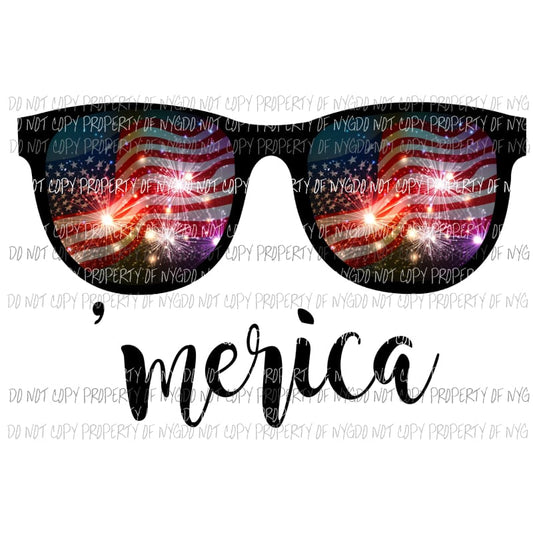 merica glasses Sublimation transfers Heat Transfer