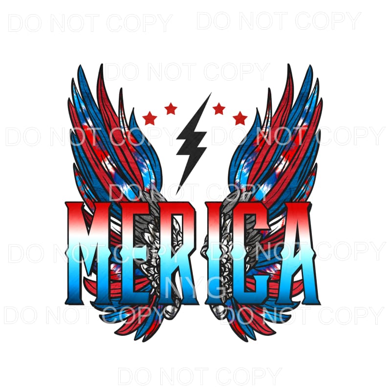 merica Wings Sublimation transfers - Heat Transfer