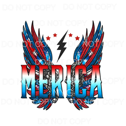 merica Wings Sublimation transfers - Heat Transfer