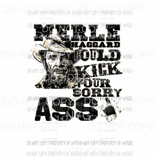 Merle Haggard Sublimation transfers Heat Transfer