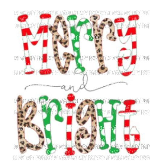 merry and bright Sublimation transfers Heat Transfer