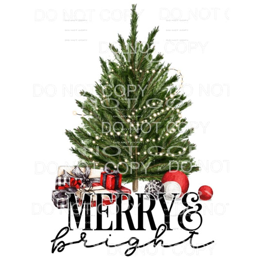 Merry & Bright Christmas Tree Gifts Ornaments #1950 
