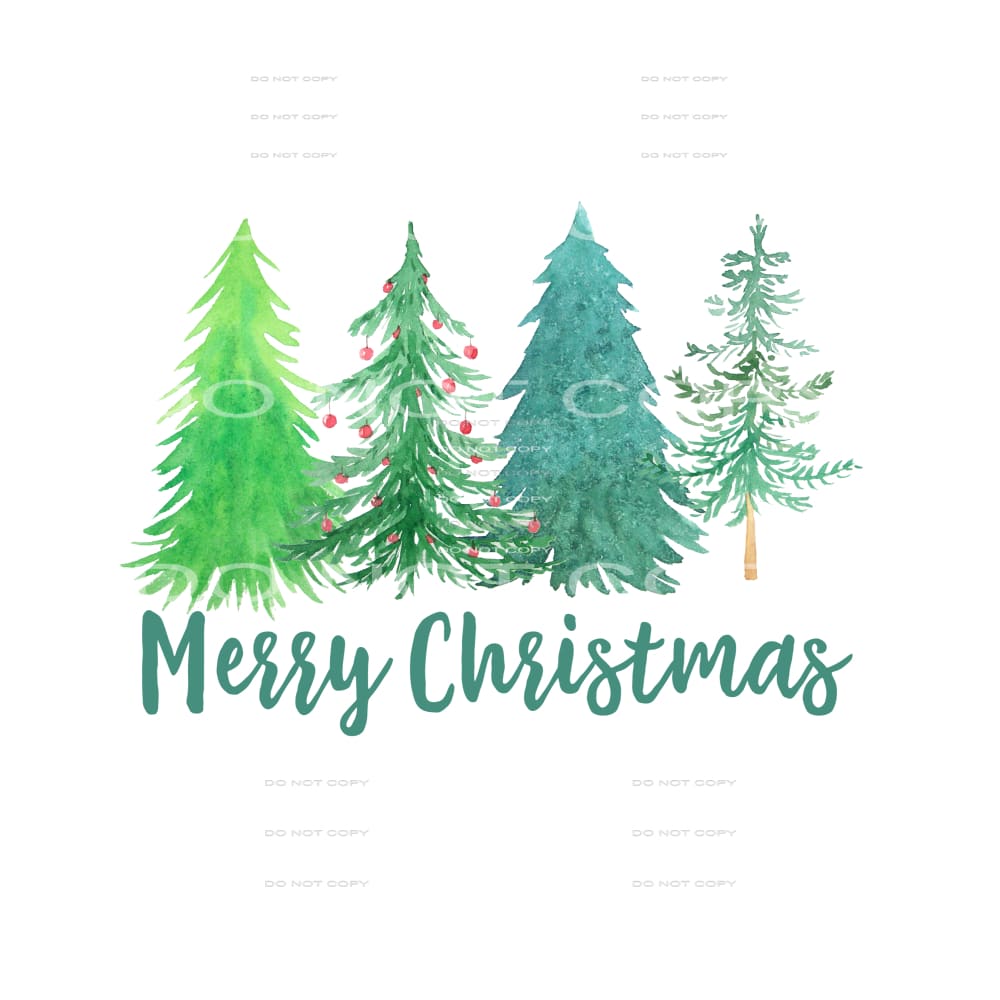 Merry Christmas #7435 Sublimation transfers - Heat Transfer