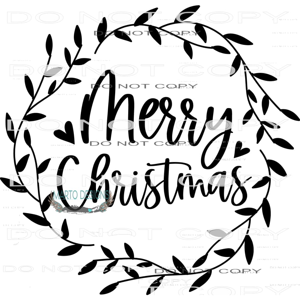 Merry Christmas #7949 Sublimation transfers - Heat Transfer