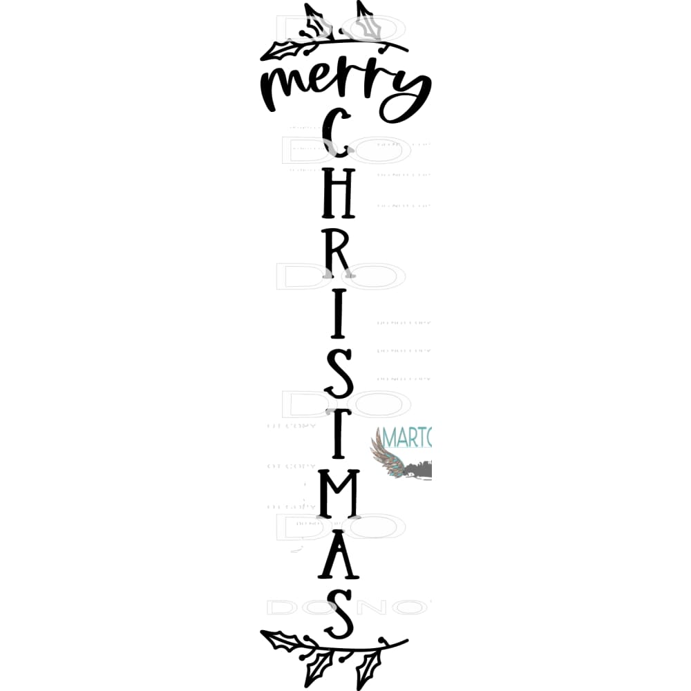 Merry Christmas #7961 Sublimation transfers - Heat Transfer