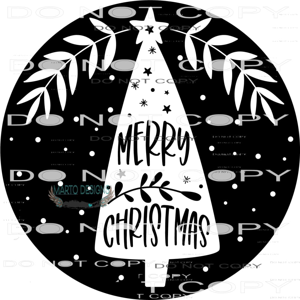 Merry Christmas #7983 Sublimation transfers - Heat Transfer