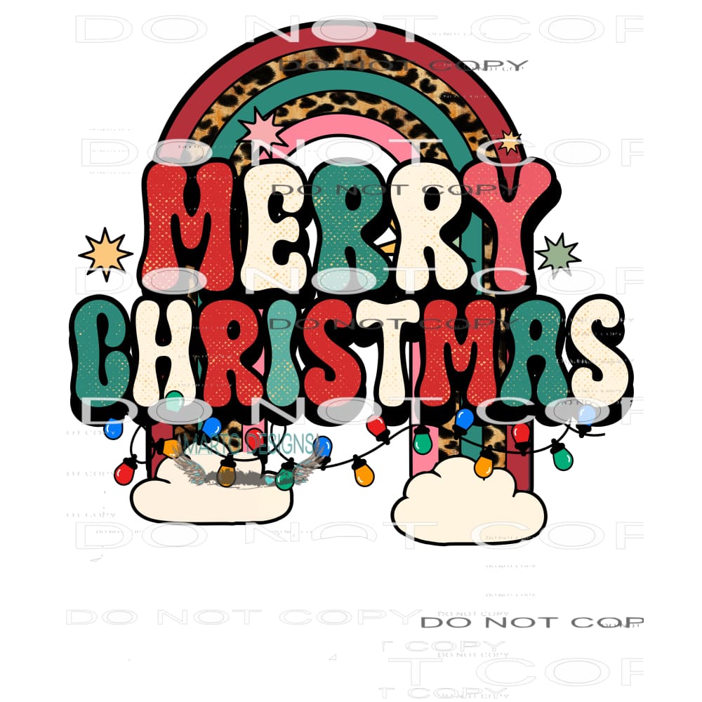 Merry Christmas #8246 Sublimation transfers - Heat Transfer
