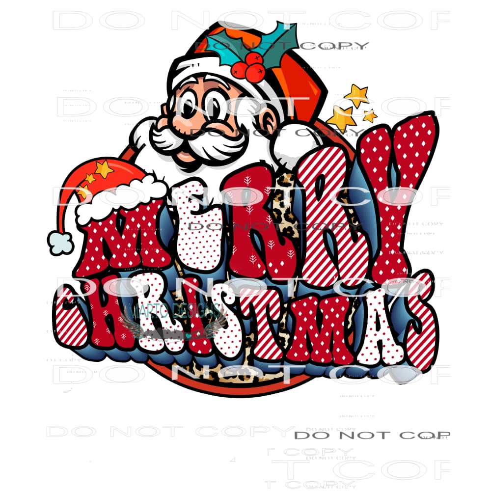 Merry Christmas #8248 Sublimation transfers - Heat Transfer